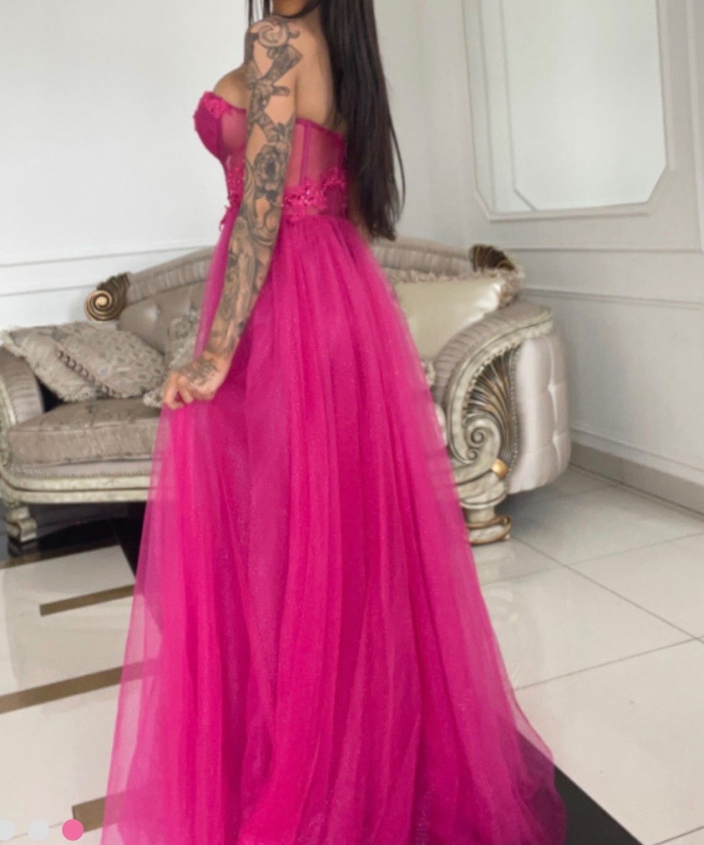 Cyklaménové šaty 40/L - 2