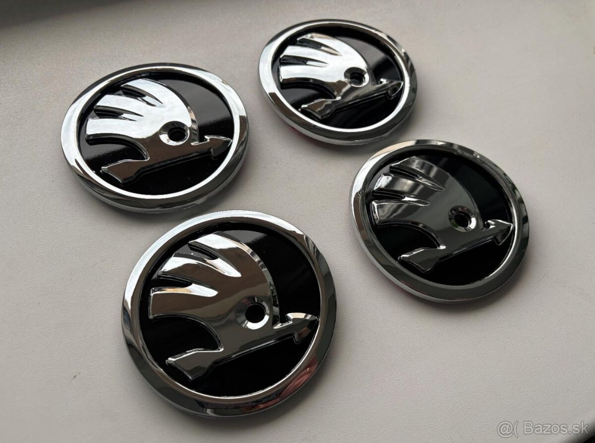 SKODA ZNAK LOGO EMBLEM 90mm 9cm - 2