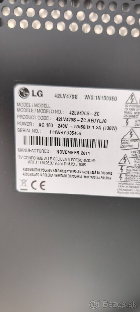 LG 42LV470S - 2