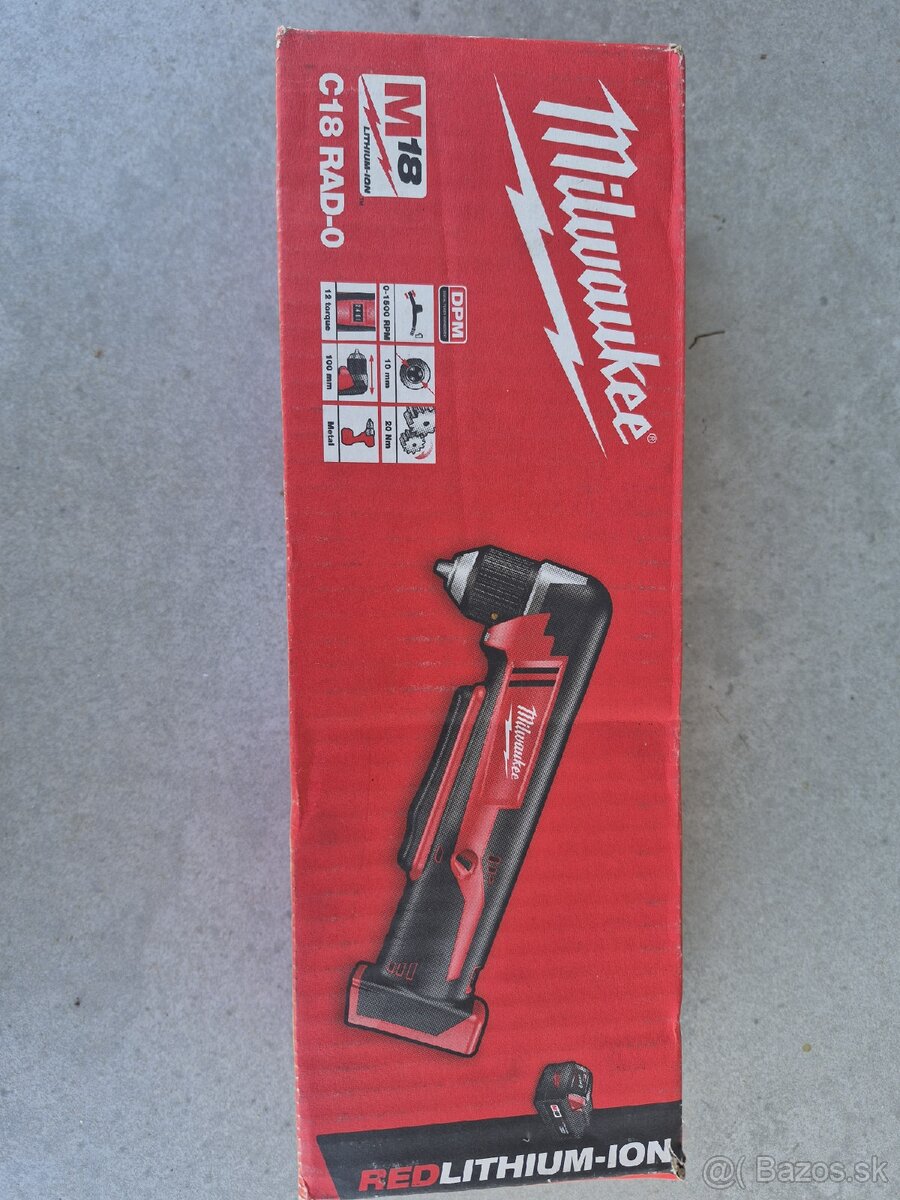 Milwaukee vŕtací skrutkovač M18 - 2