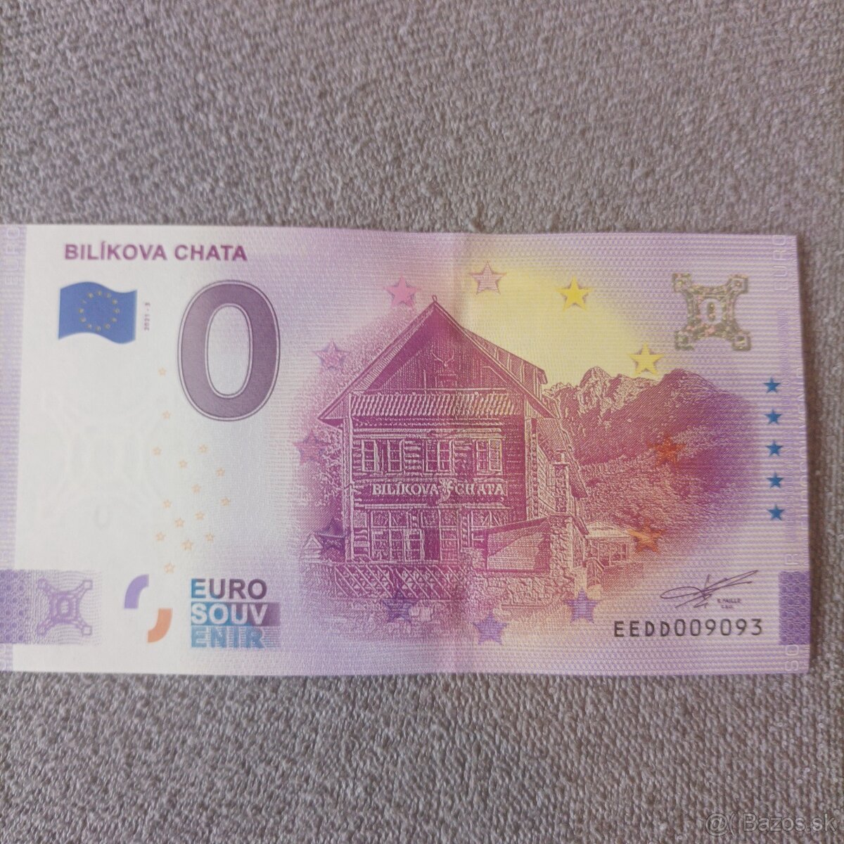 0 euro souvenír Slovensko - 2