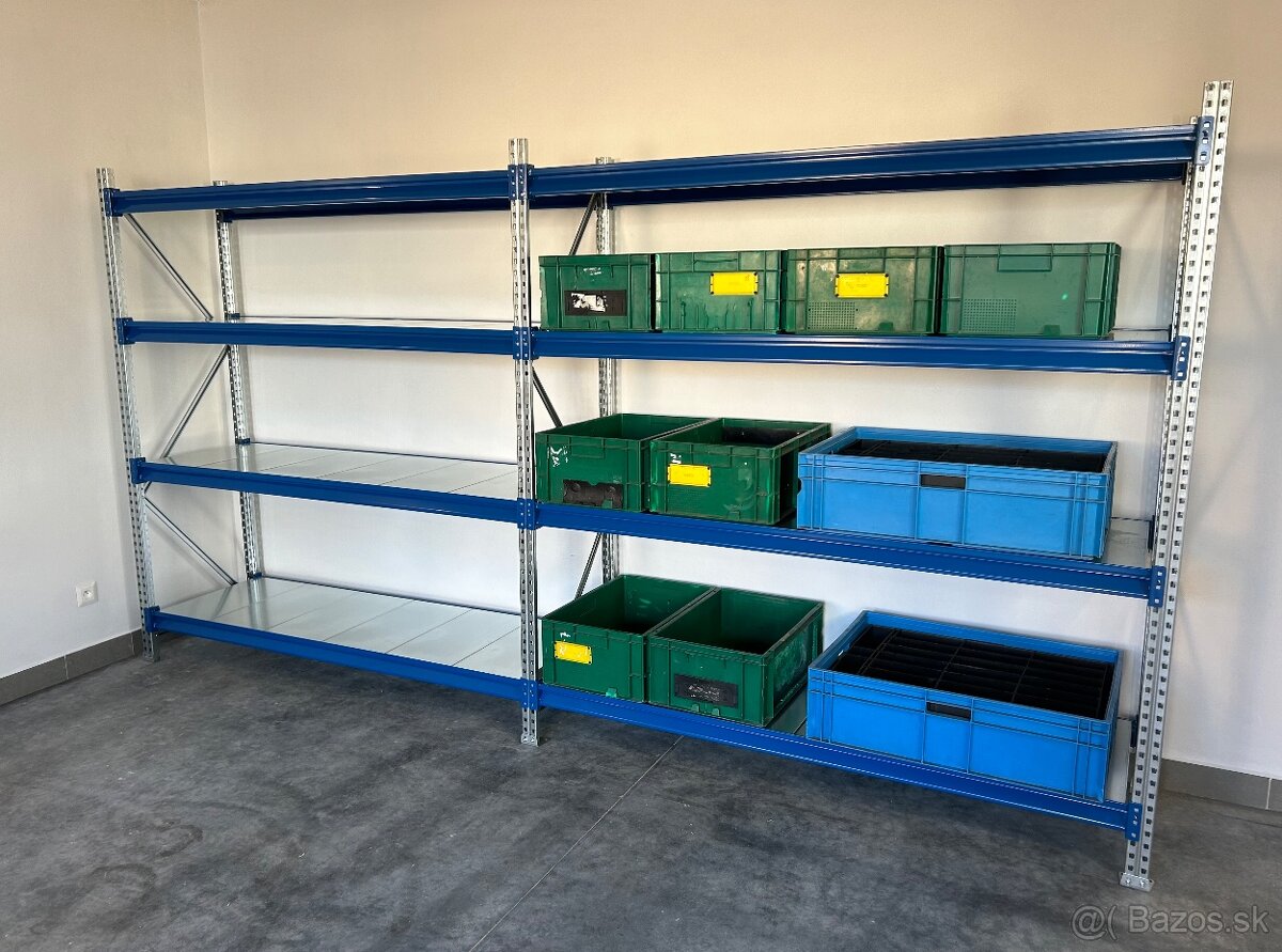 Skladovy kovový regál, 450kg nosnosť - 2