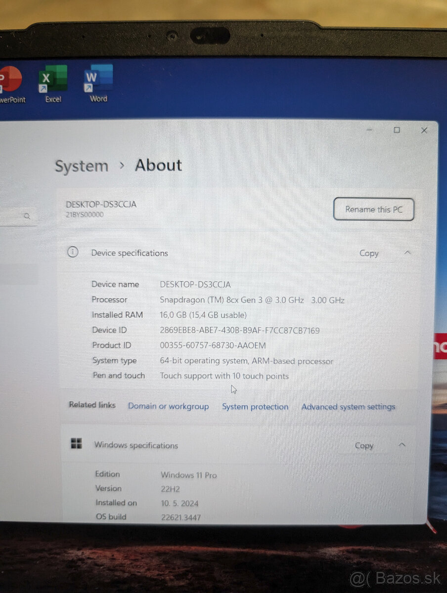 Lenovo X13s ARM64 - 2