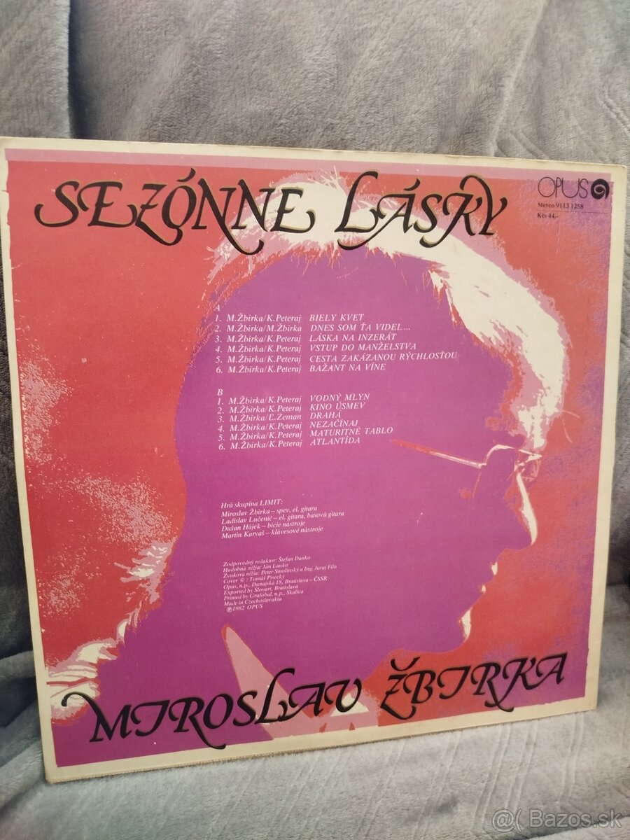LP platňa Miroslav Žbirka sezóne lásky - 2