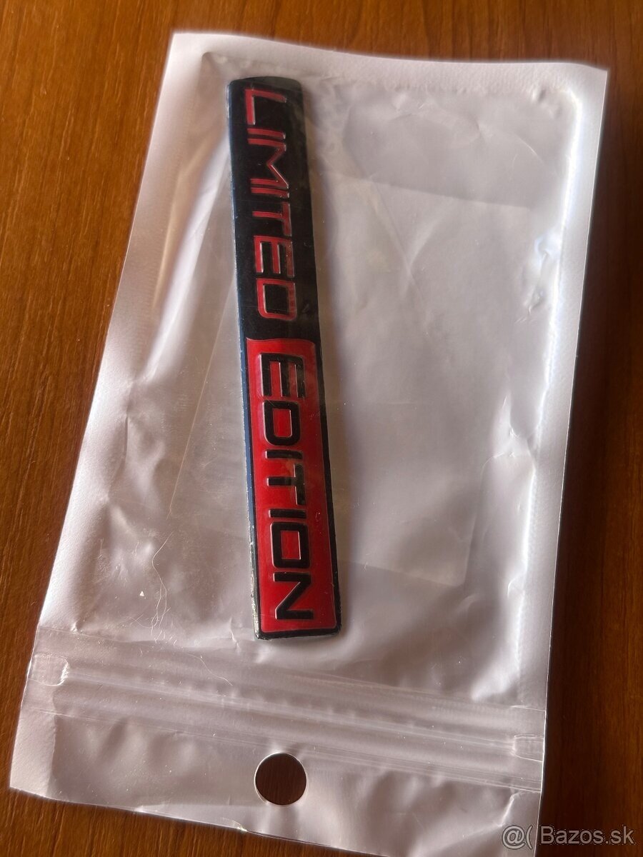 Limited edition stitok plechony nálepka - 2