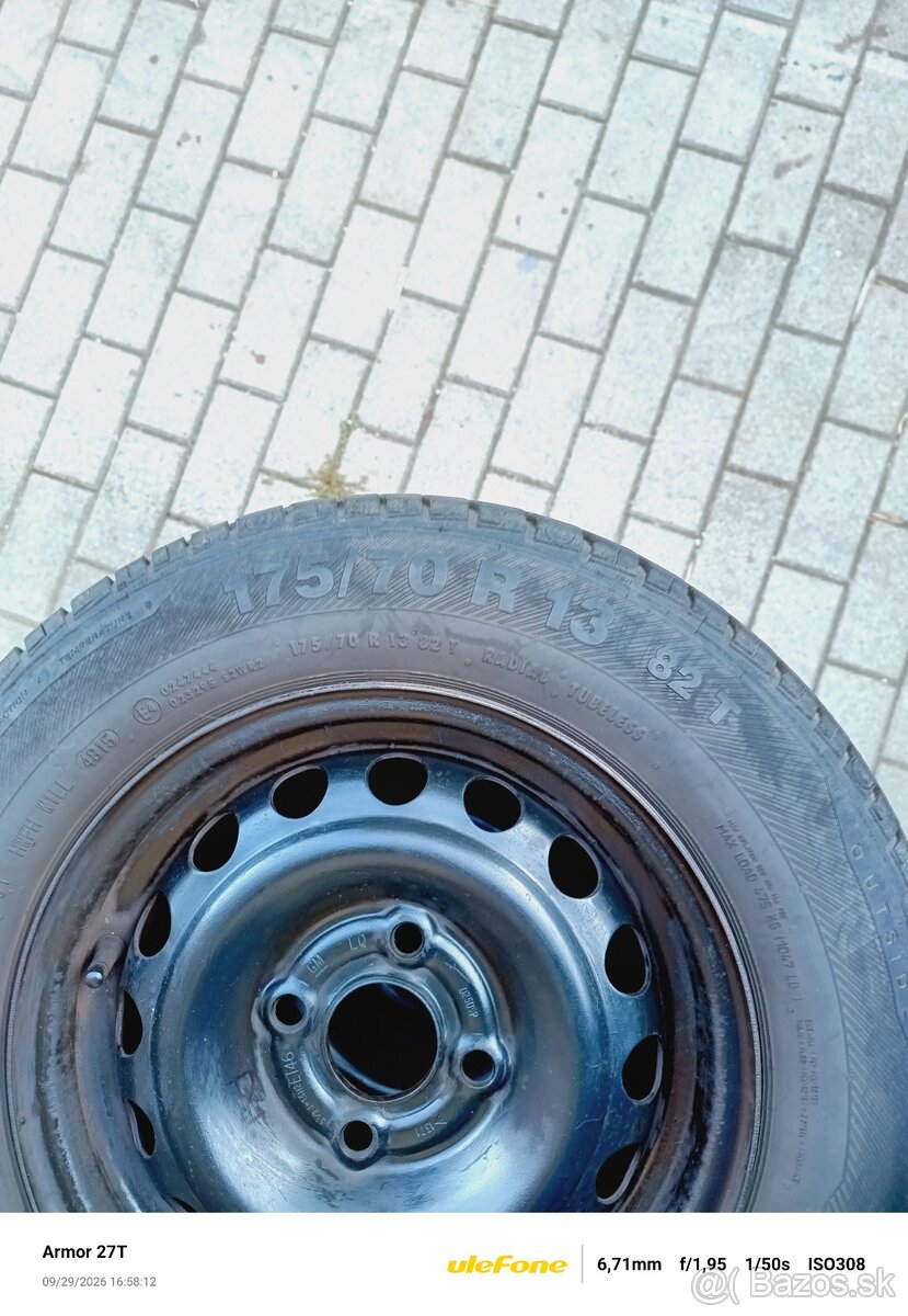 Predám pneumatiky 175/70R13 - 2