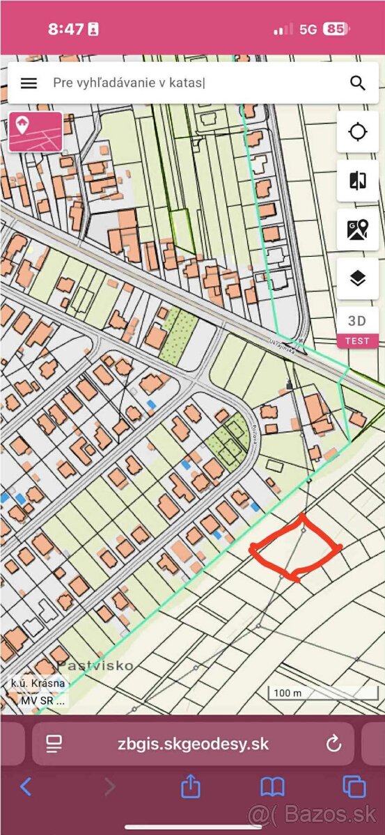 Investičný pozemok v Košiciach /Krásna - 2