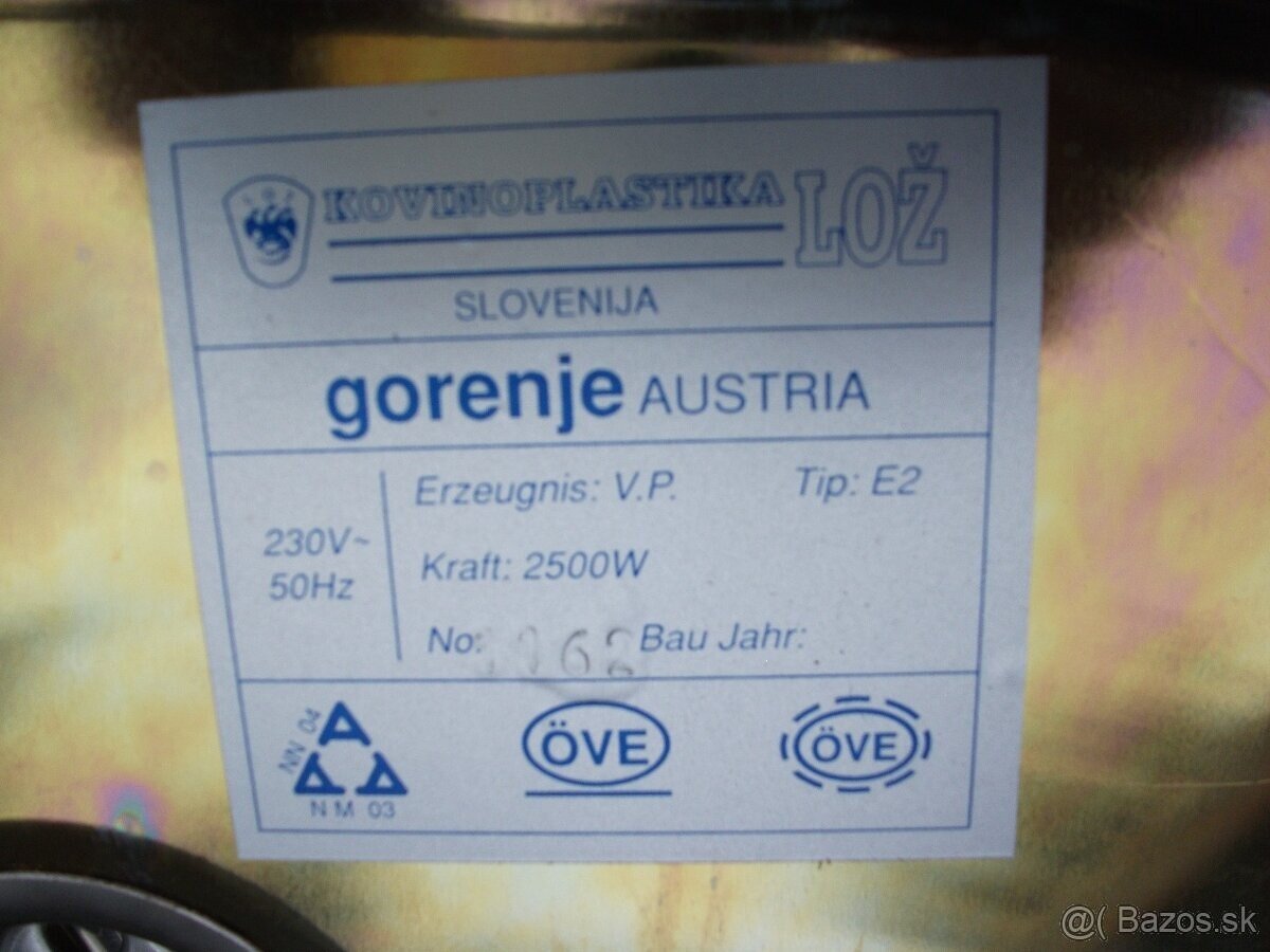 Elektrická dvojplatnička zn.Gorenje.Lacno. - 2