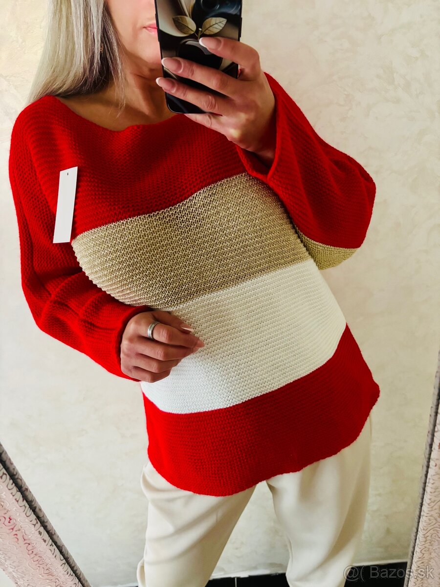 Damsky svetrik strips - 2
