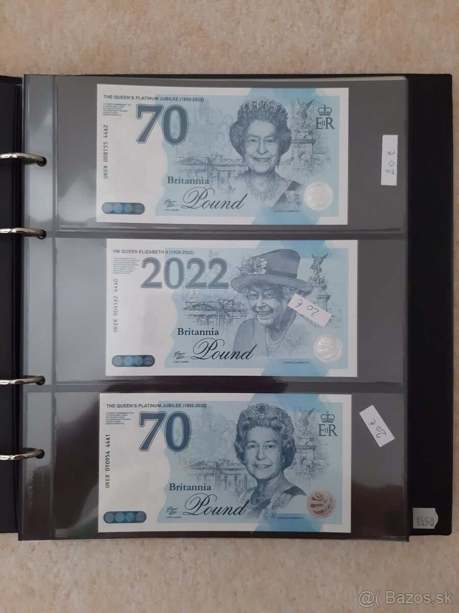 QUEEN ELIZABETH bankovky UNC - 2