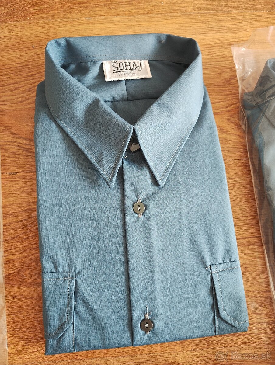 RETRO košile ČSAD s visačkami a odznakmi-nález z půdy - 2