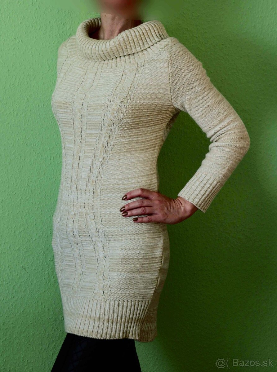 Melírovaný dlhý sveter Parisian - 2