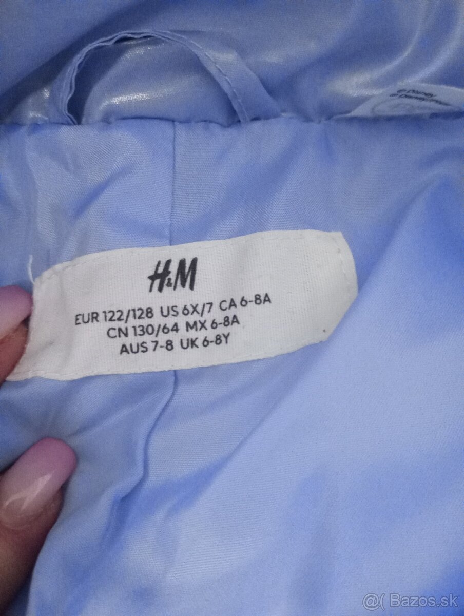 H&M Zimná bunda Frozen 122/128 - 2