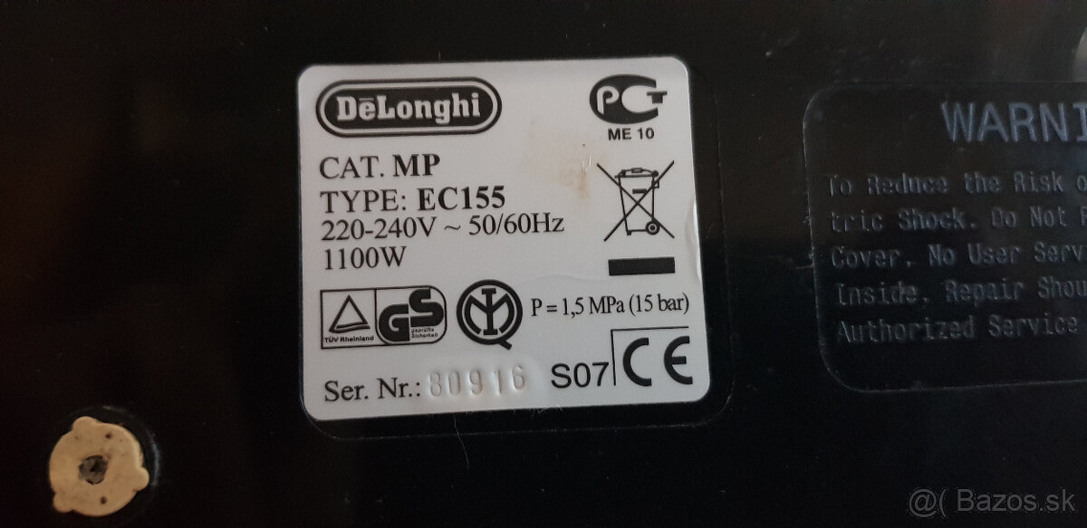 kávovar Delongi - 2