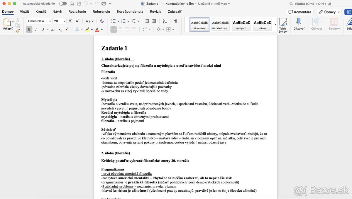 Maturitné otázky - občianska náuka - 2