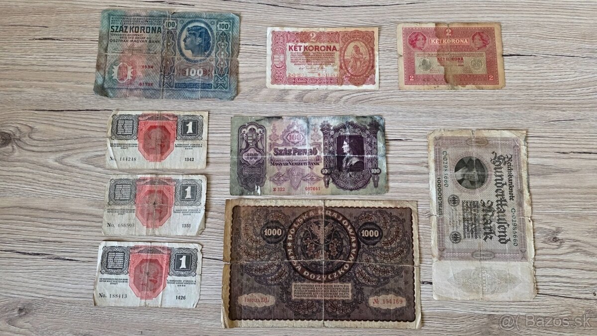 Staré historické bankovky - 2