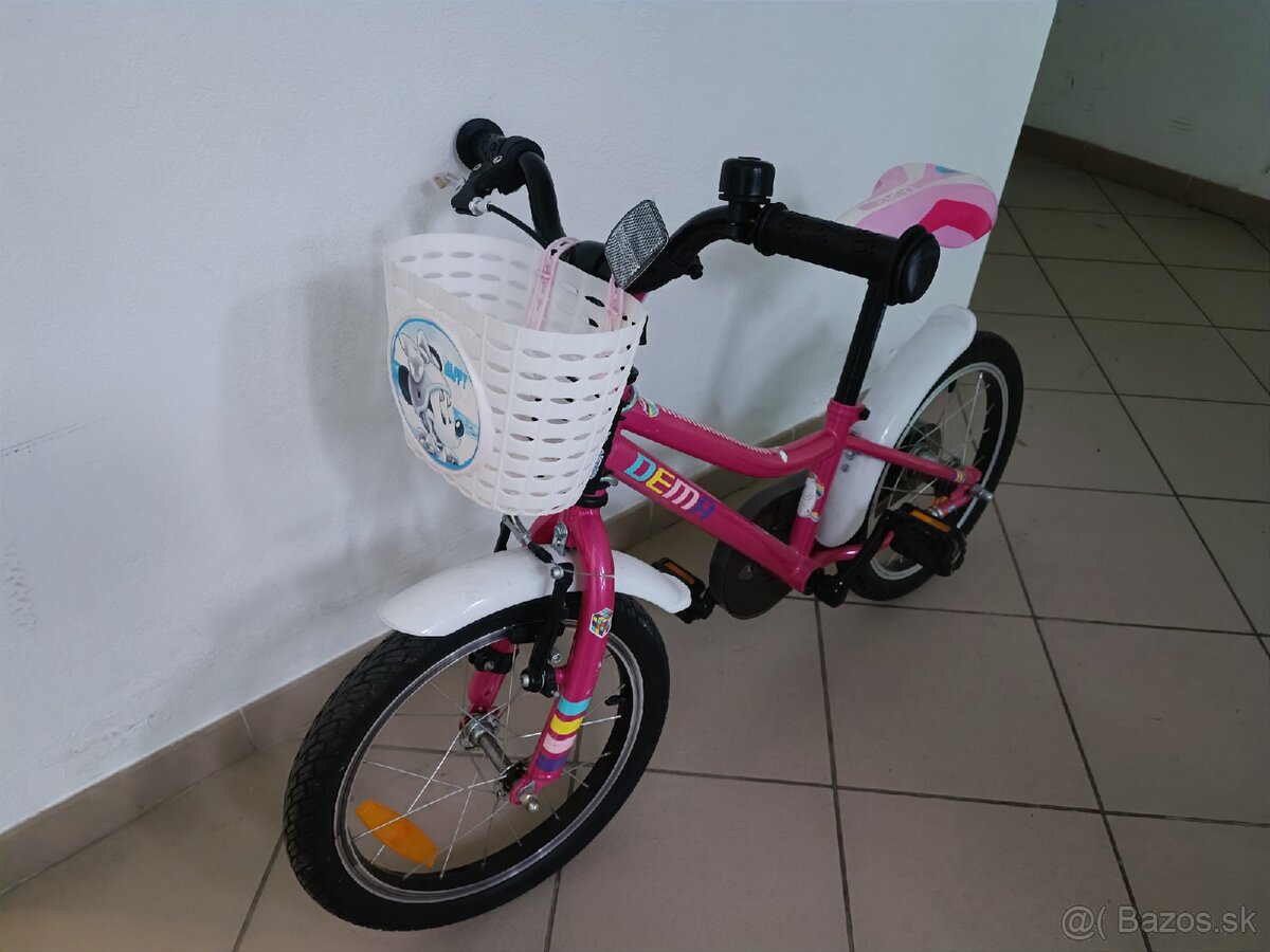 Dievčenský detský bicykel Dema 16" - 2