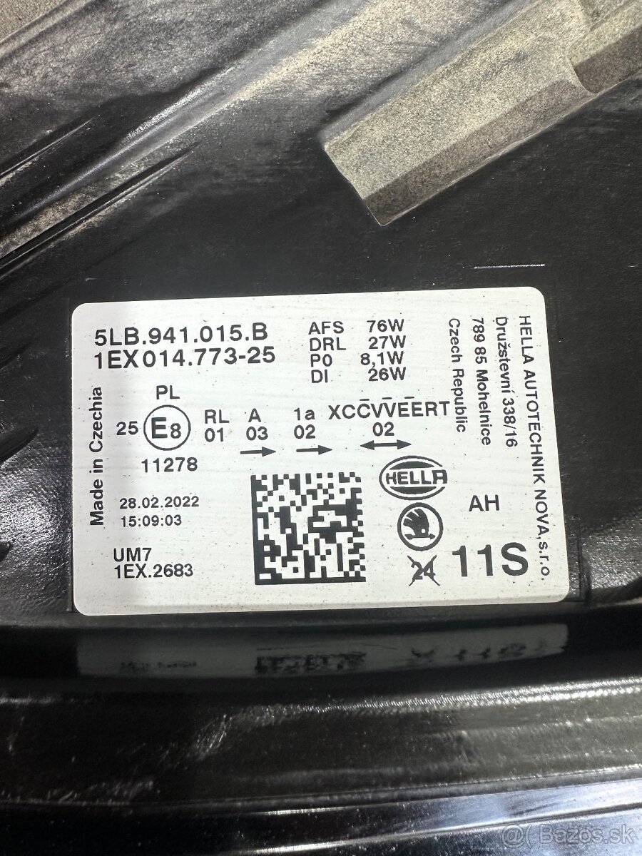 Škoda crystal lighting full led svetlo enyaq - 2