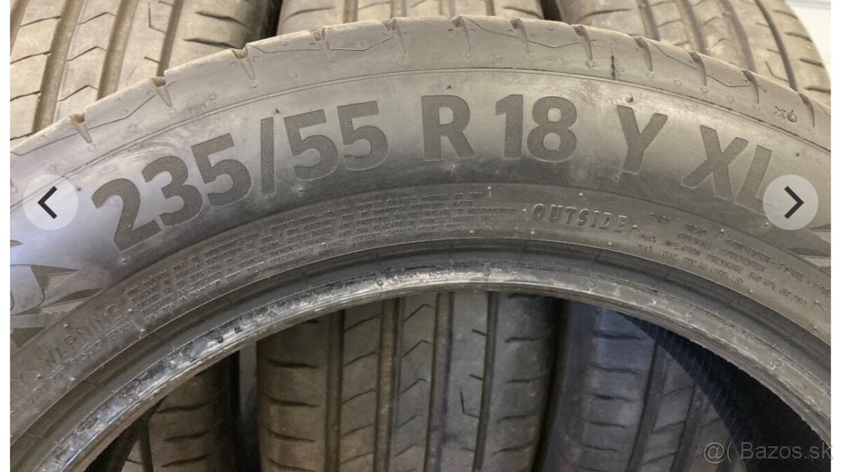 Predám letné pneumatiky 235/55 R18 - 2