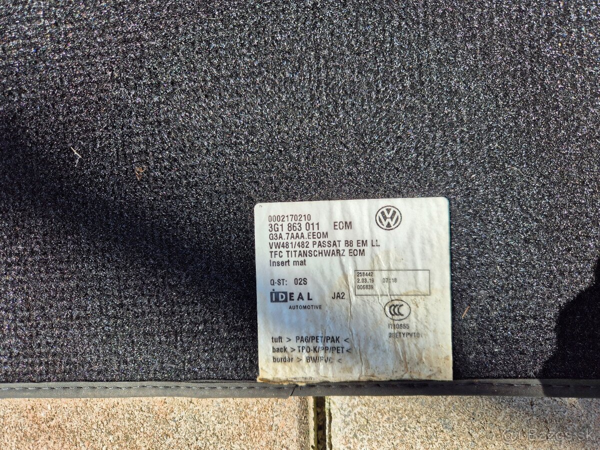 Koberceky VW Passat B8 - 2