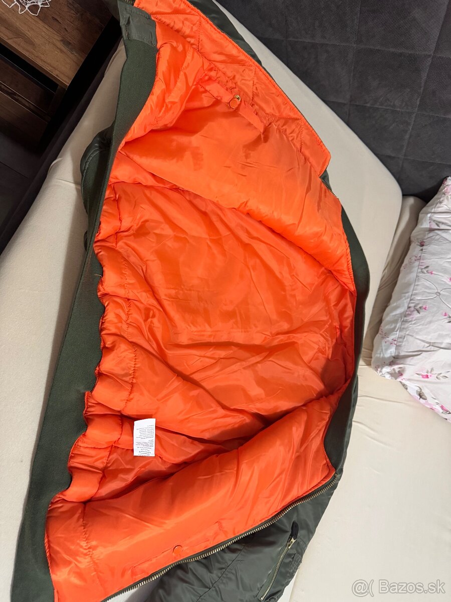 Bomber MFH MA1 pilot bunda, olivová - 2