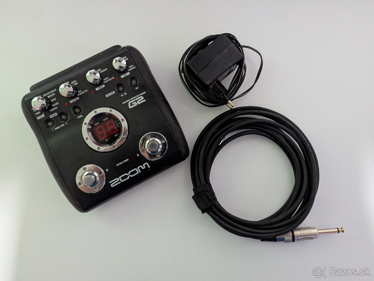 Podlahový gitarový multiefekt - Zoom G2 + Kabeláž - 2