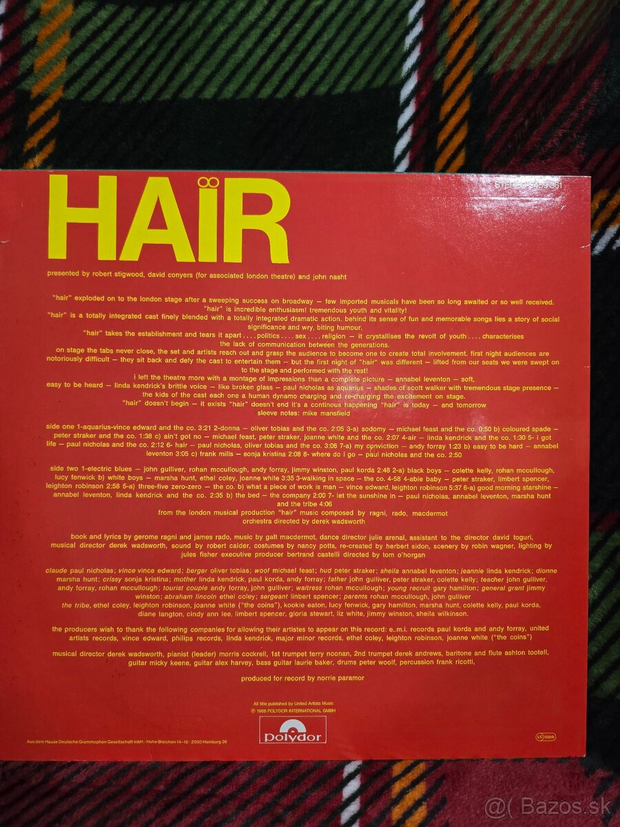LP Hair 1968 - 2