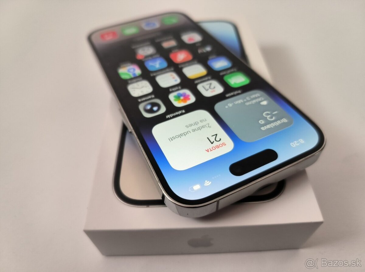 apple iphone 14 PRO 256gb Silver/ Batéria 100% - 2