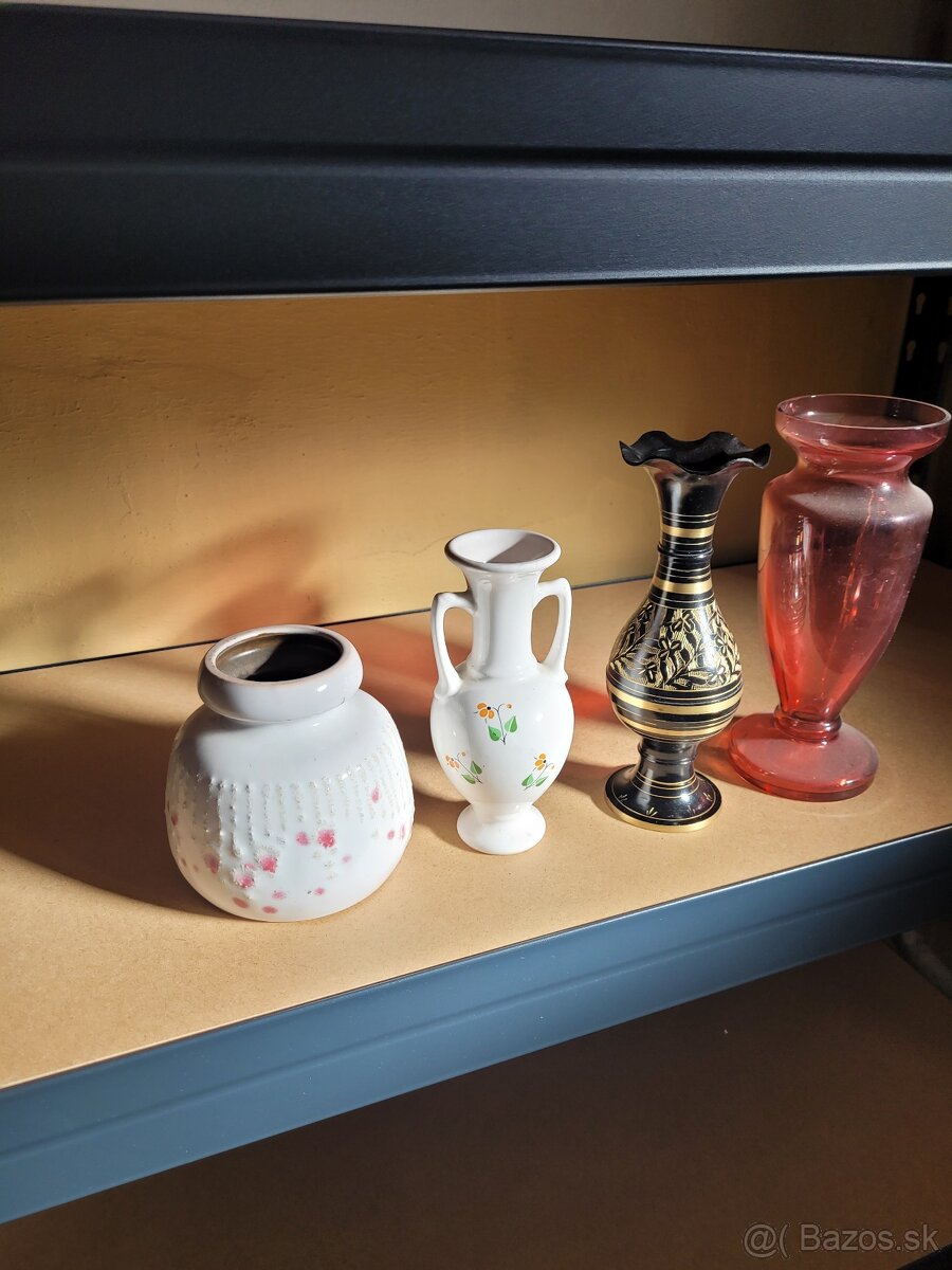 Predám sklenené poháre, vázy, tacky - 2