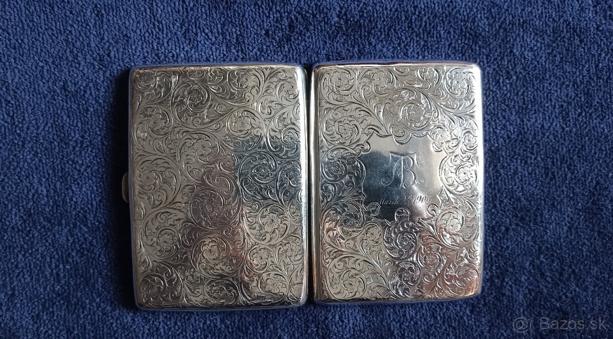 Investičné striebro – tabatierka- PREDANÉ- 103g - 2