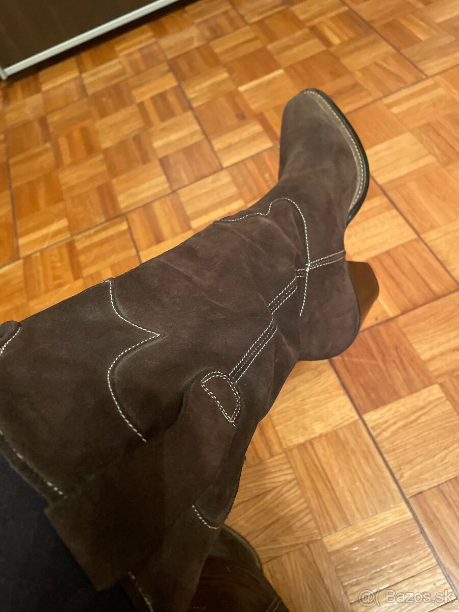 Dámske kožené čižmy 39 - 2