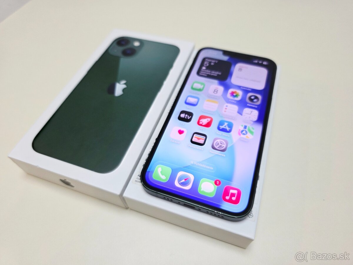 APPLE IPHONE 13 256GB GREEN,ZDRAVIE BATERKY 100% - 2