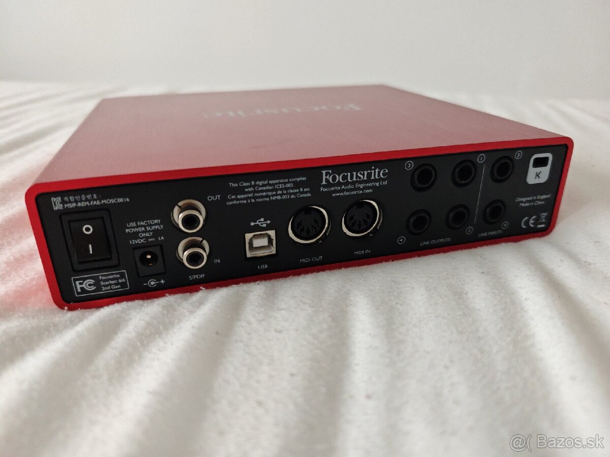 Focusrite Scarlett 6i6 2nd - 2