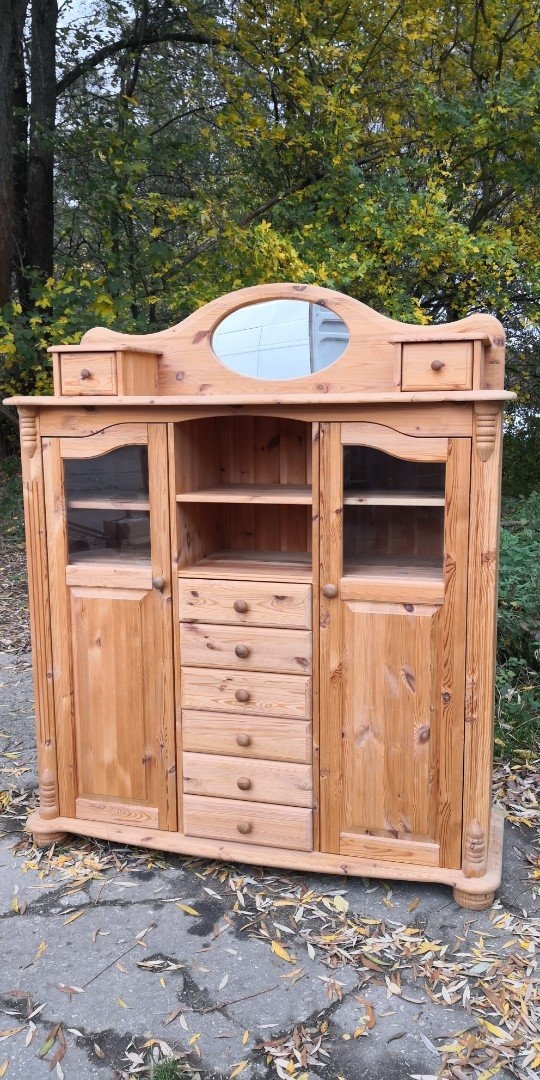 Masivná komoda so zrkadlom - 2