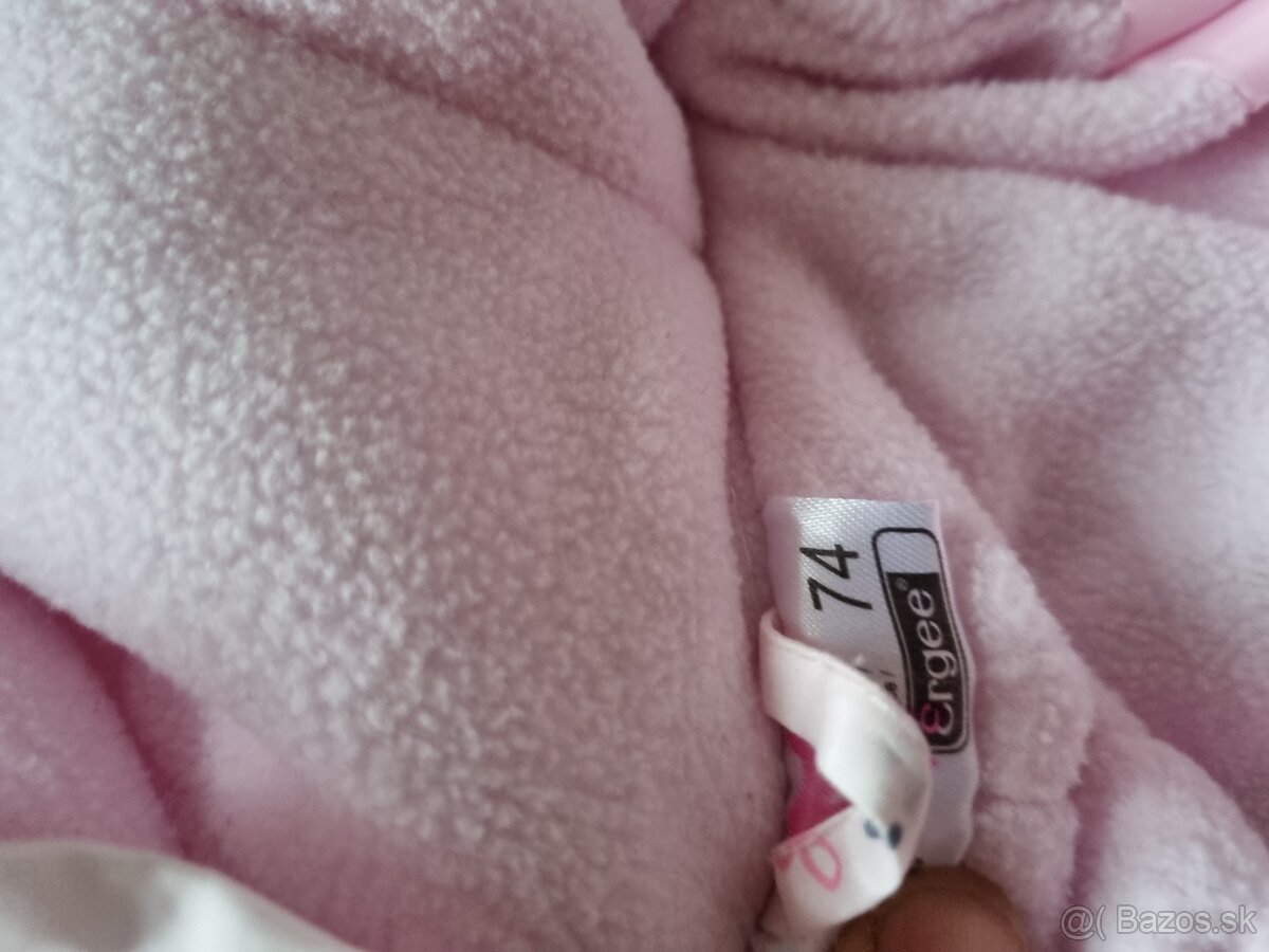 Zimny overal s rukavickami vel 74 - 2