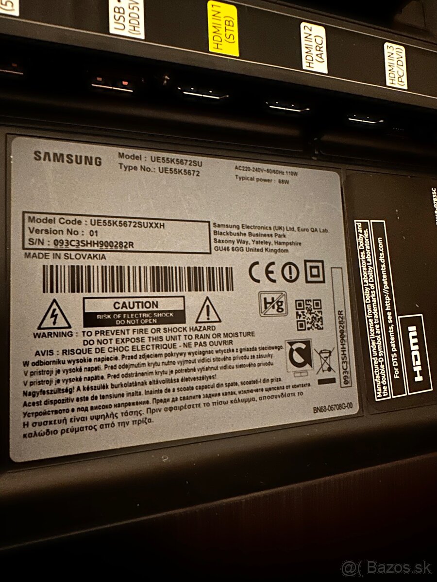 Predám Full HD televízor samsung 55" - 2