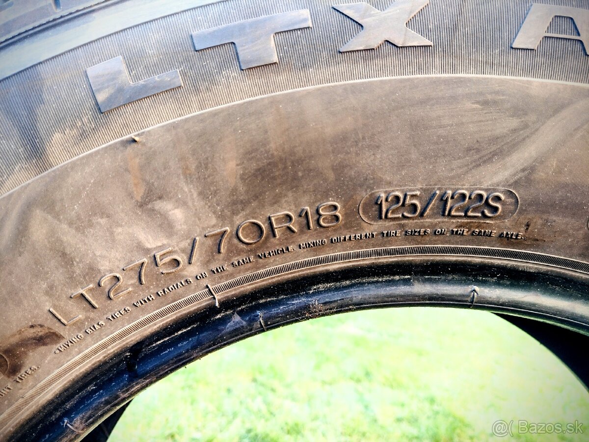 Michelin LTX AT2 LT275/70 R18 125/122S M+S load range E - 2