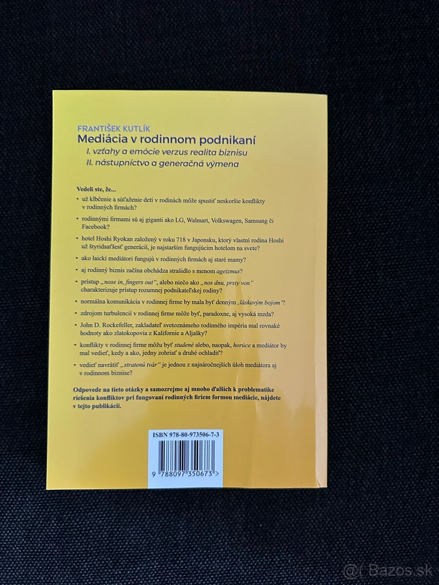 Mediacia v rodinnom podnikaní - 2