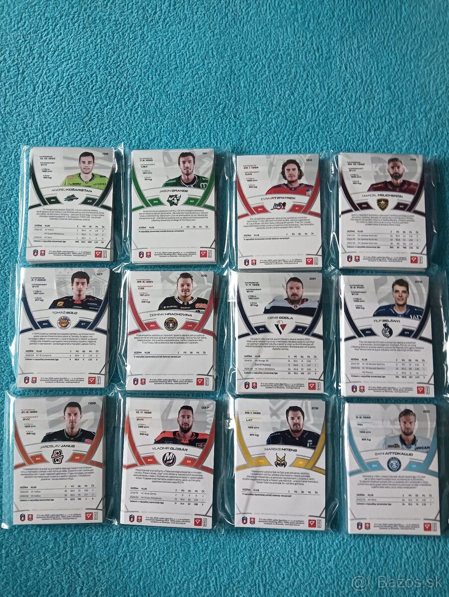 KARTICKY TIPOS EXTRALIGA 2024/2025 - 1. SÉRIA - 2