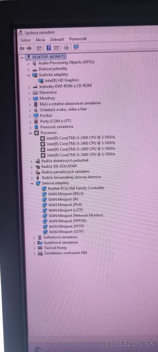 GIGABYTE H61M-D2-B3 + Intel® i5-2400 + 4gb DDR3 - 2