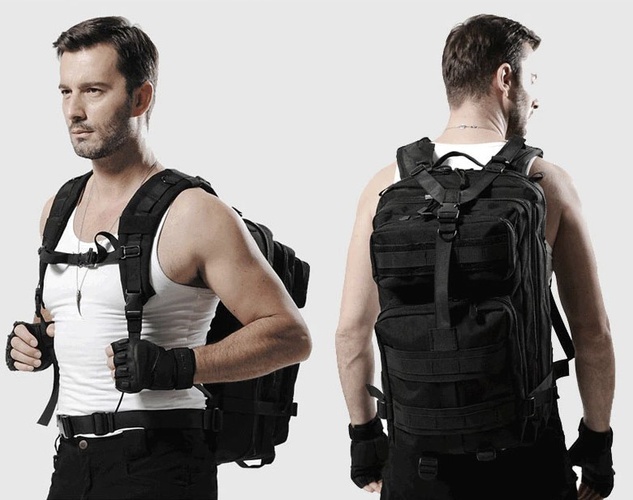 Taktický batoh čierny 40 L - 2