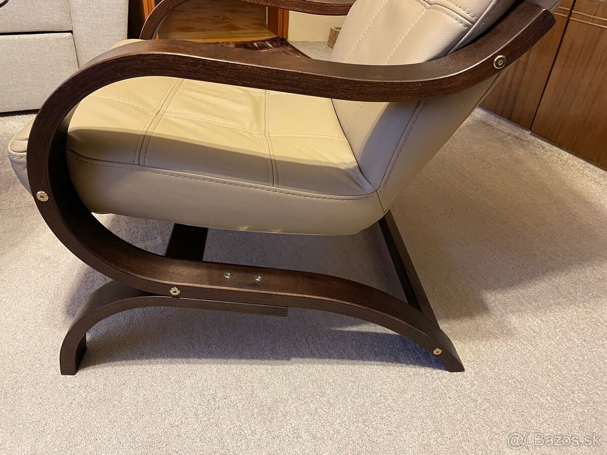 Kozene kreslo perovacie - 2