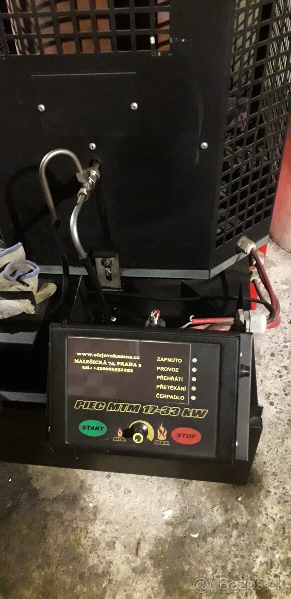 Pec na olej,kotol,kamna na použitý olej MTM 17-33KW - 2