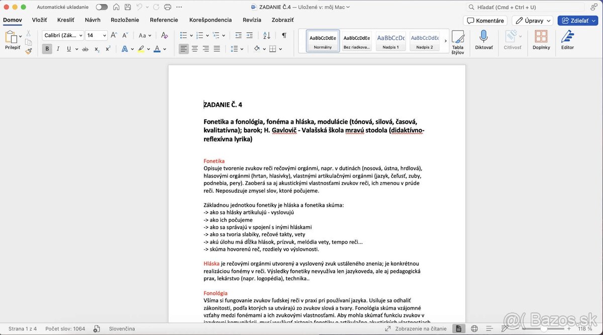 Maturitné otázky - slovenský jazyk a literatúra - 2