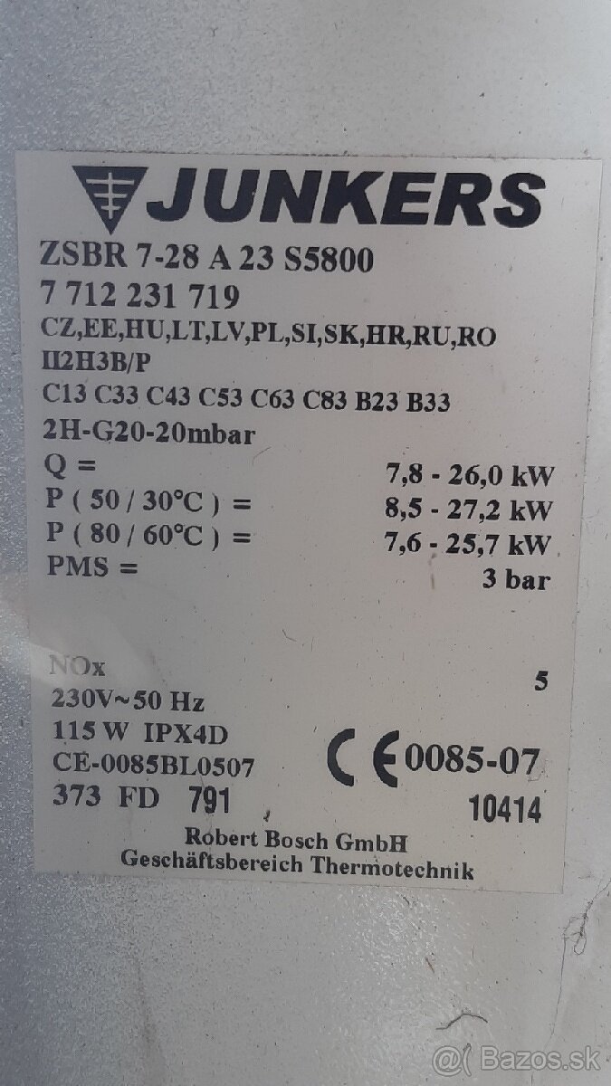 Náhradné diely Junkers - 2