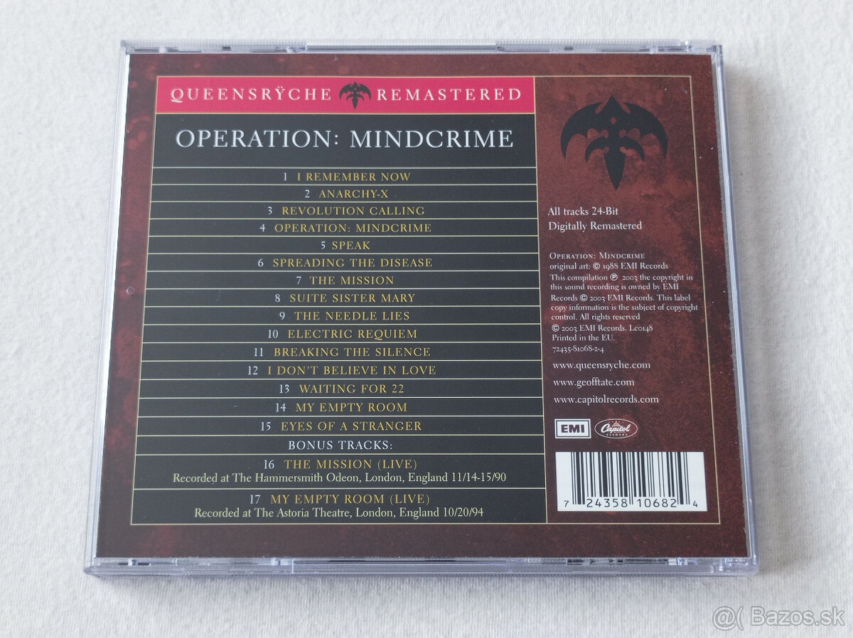 Queensryche - Operation Mindcrime (24-Bit Dig. Remastered) - 2