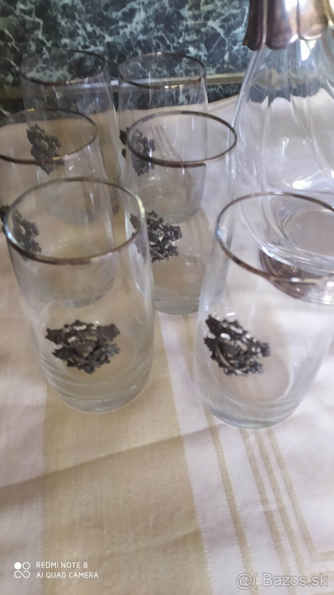 Poháre postriebrené - 2