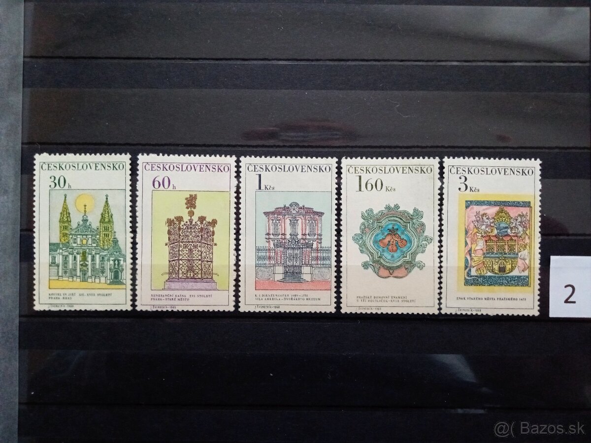 Poštové známky č.433 - ČESKOSLOVENSKO - 20 sérií - 2