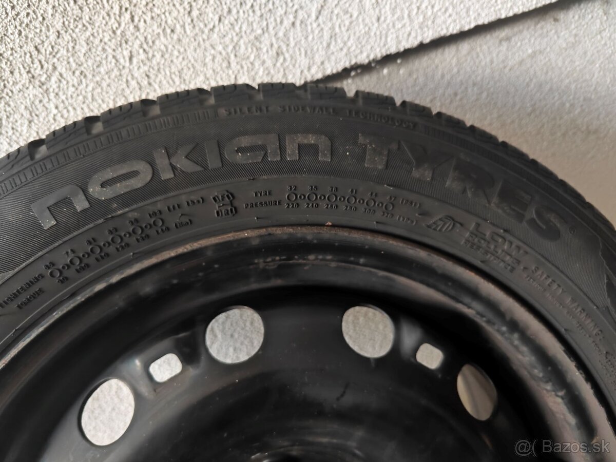 4ks zimnych pneumatik na ocelovych diskoch - 2