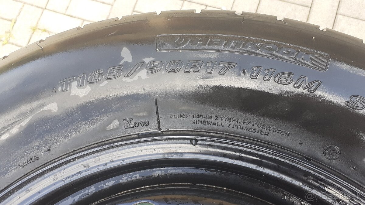 DOJAZDOVÉ KOLESO 5x114,3 r17. - 2